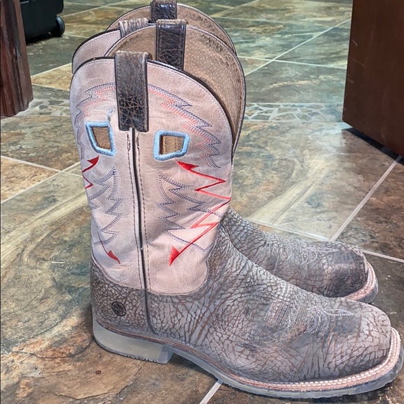 steel toe snakeskin boots